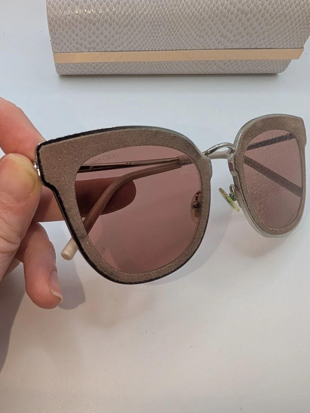 Jimmy Choo NILE/S Pink Lense Sunglasses